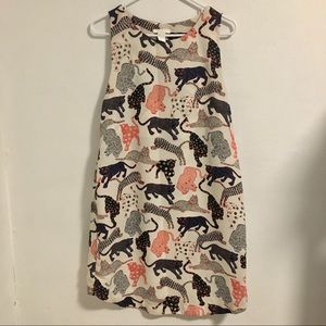 Big cats print sheath dress